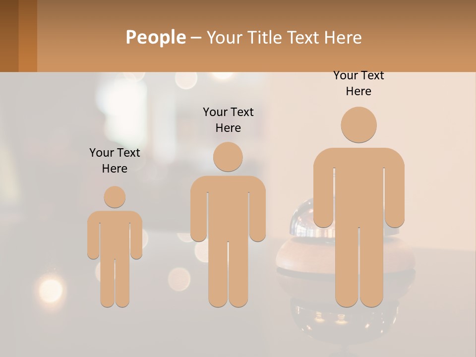 A Table With A Bell On Top Of It PowerPoint Template