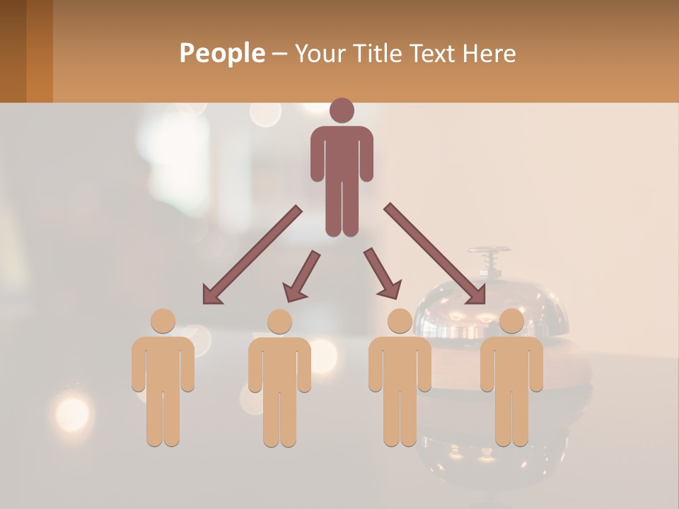 A Table With A Bell On Top Of It PowerPoint Template