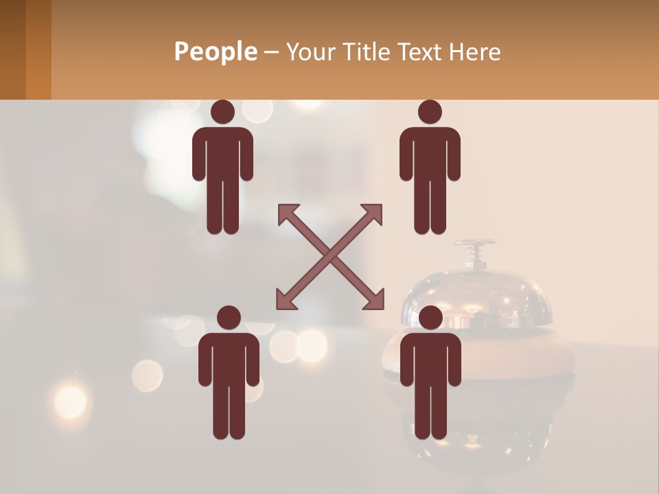 A Table With A Bell On Top Of It PowerPoint Template