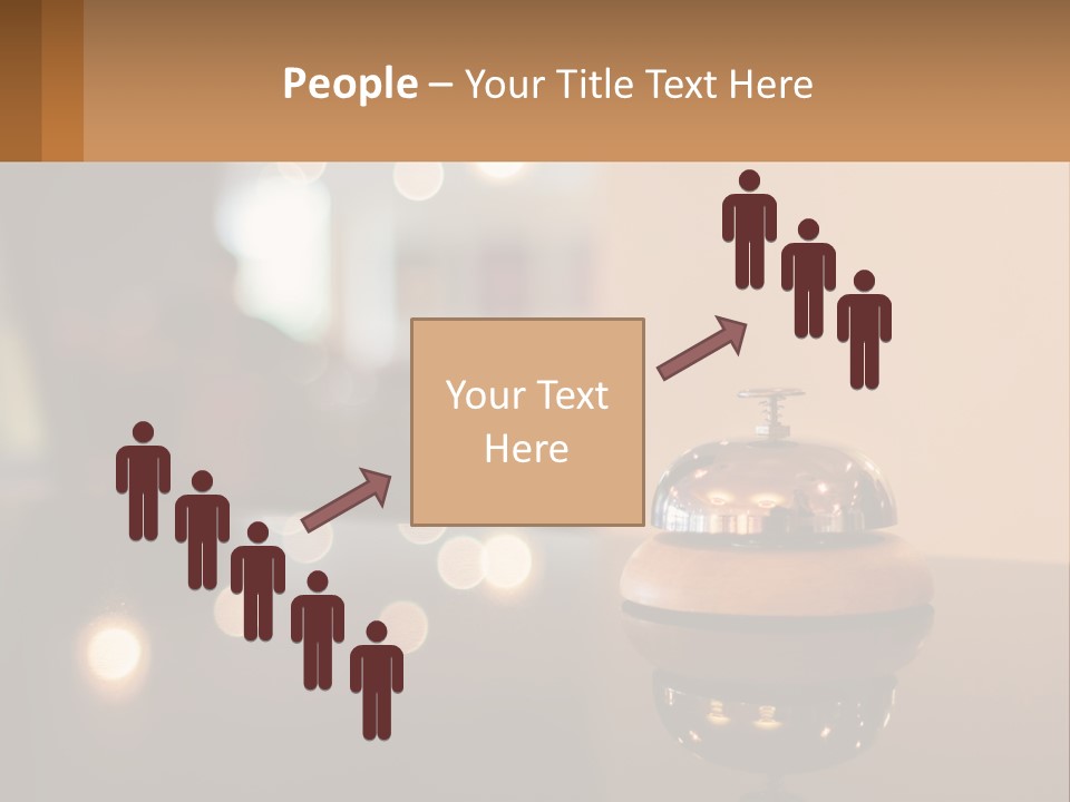 A Table With A Bell On Top Of It PowerPoint Template