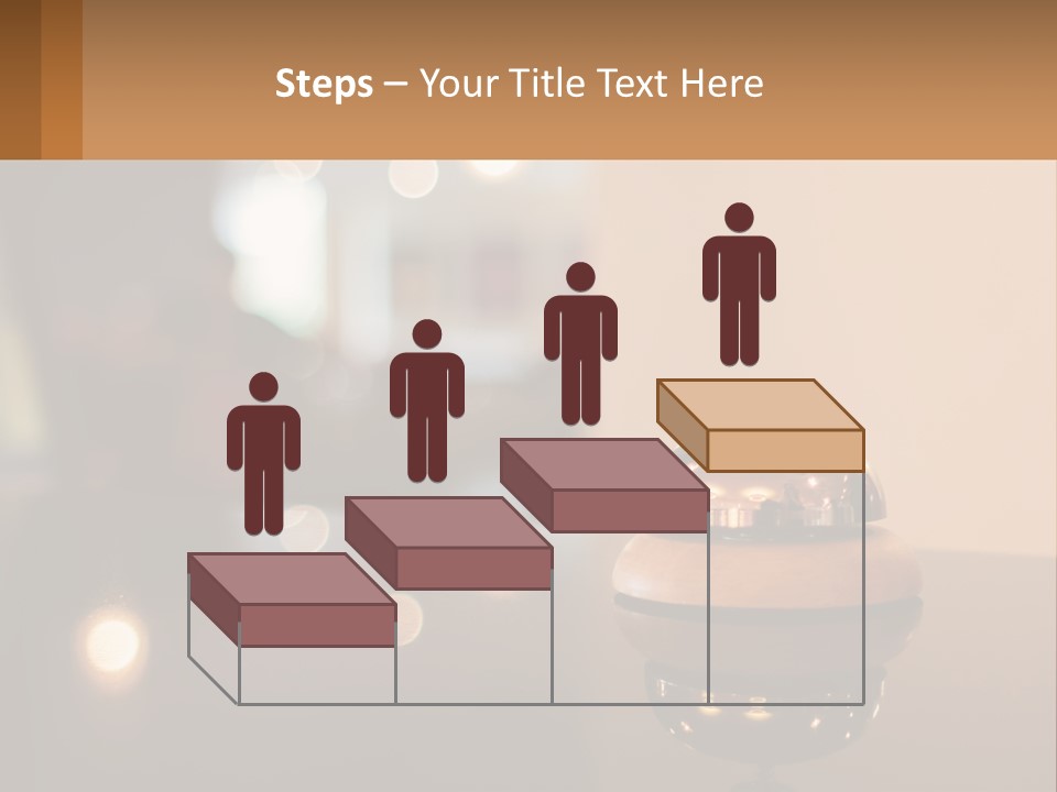 A Table With A Bell On Top Of It PowerPoint Template