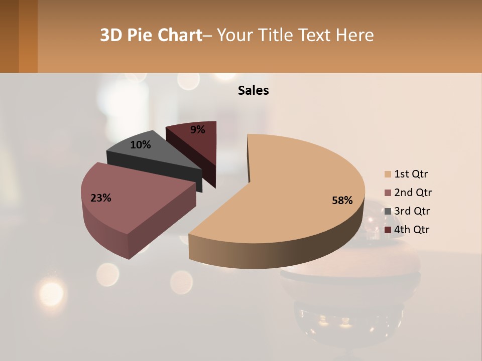 A Table With A Bell On Top Of It PowerPoint Template