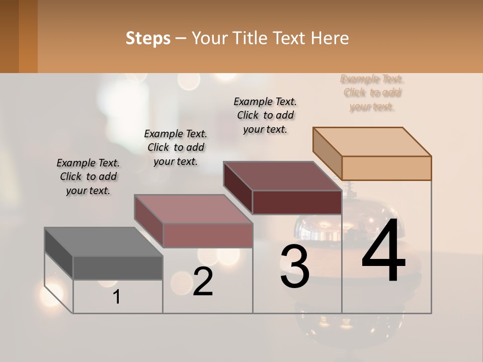 A Table With A Bell On Top Of It PowerPoint Template