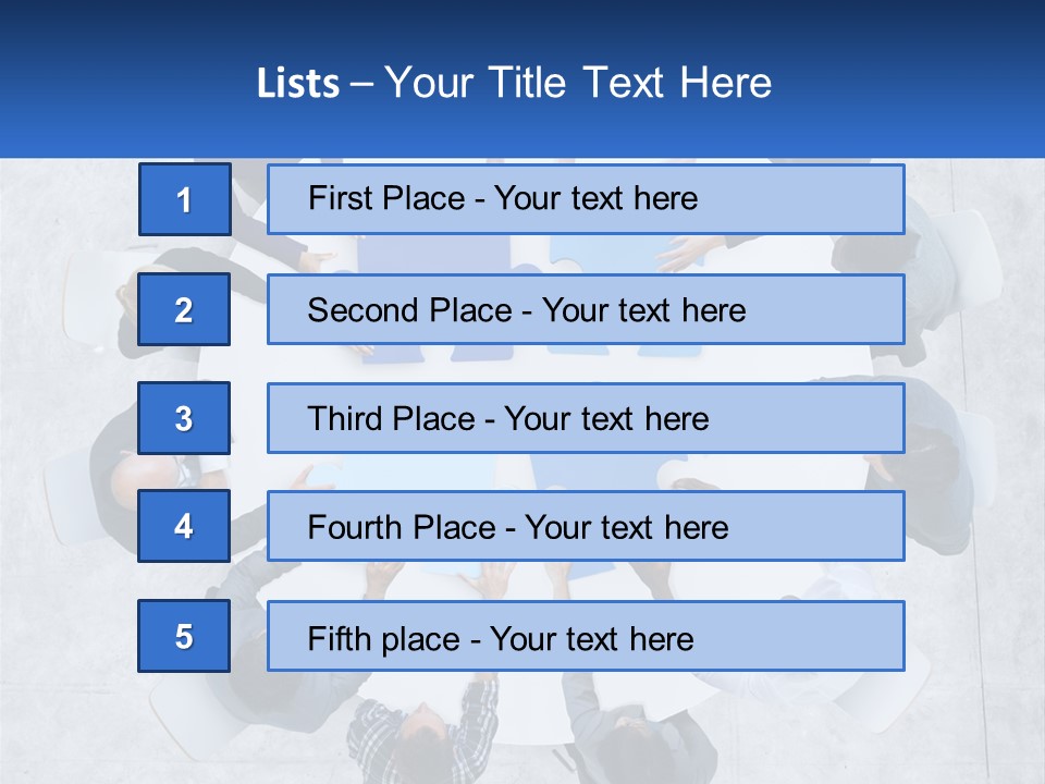 A Group Of People Holding Puzzle Pieces Together PowerPoint Template