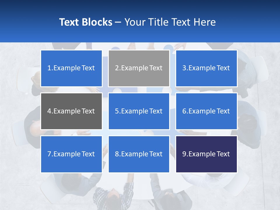 A Group Of People Holding Puzzle Pieces Together PowerPoint Template
