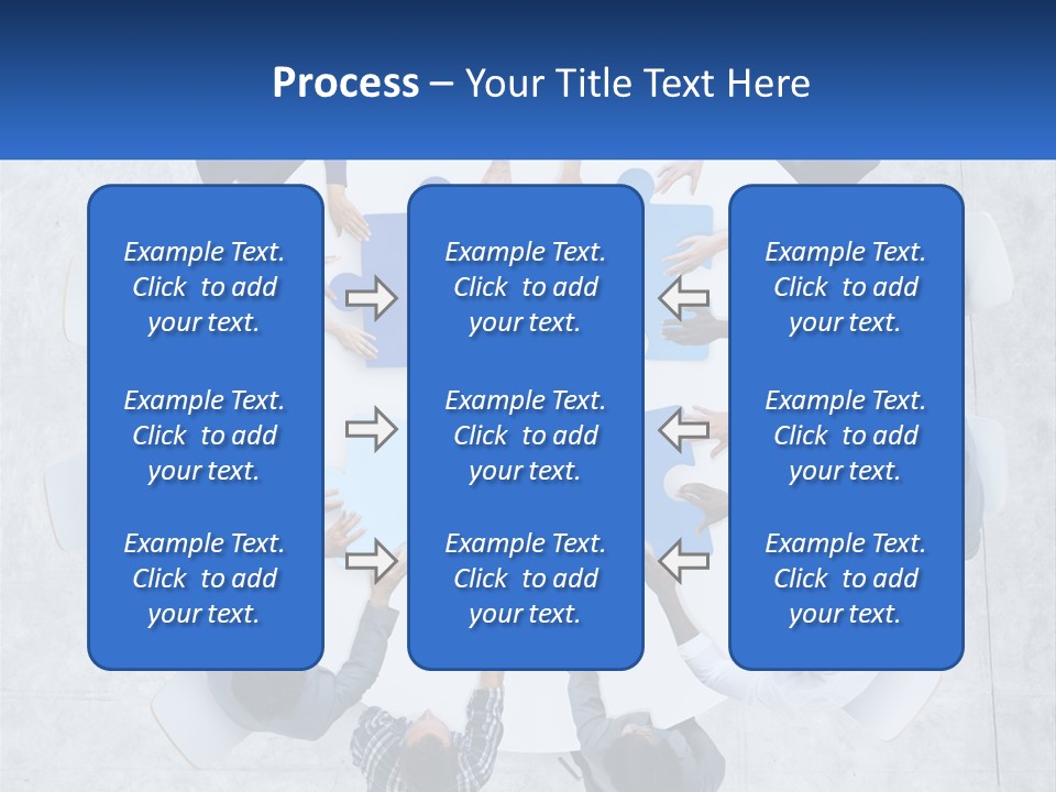 A Group Of People Holding Puzzle Pieces Together PowerPoint Template