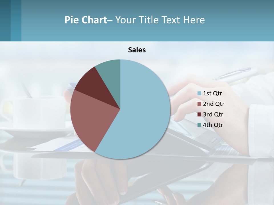 A Person Using A Laptop Computer On A Desk PowerPoint Template