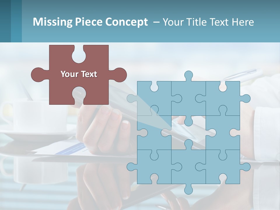 A Person Using A Laptop Computer On A Desk PowerPoint Template