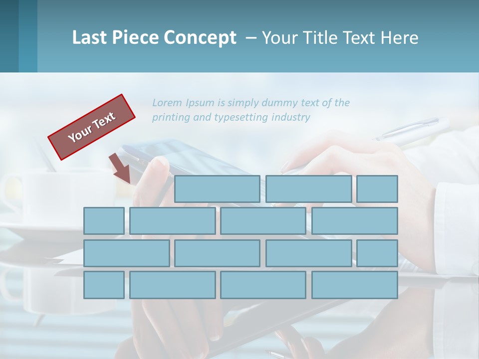 A Person Using A Laptop Computer On A Desk PowerPoint Template