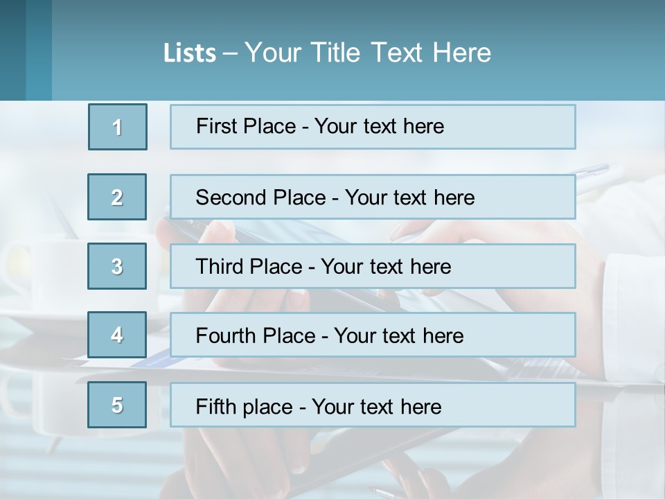 A Person Using A Laptop Computer On A Desk PowerPoint Template