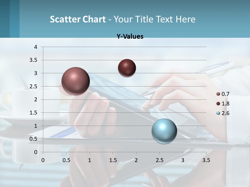 A Person Using A Laptop Computer On A Desk PowerPoint Template
