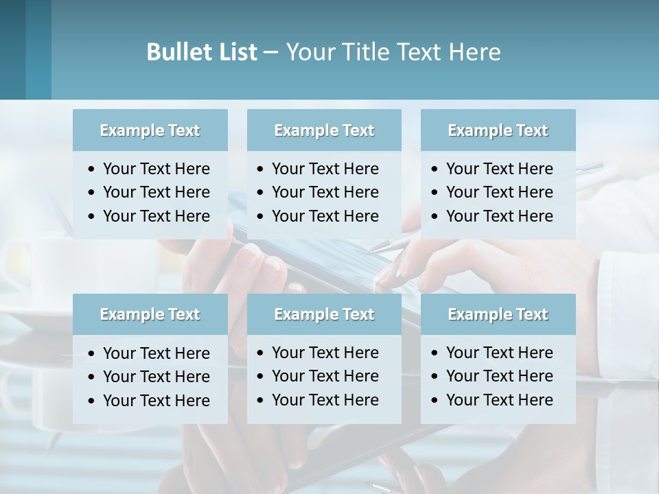 A Person Using A Laptop Computer On A Desk PowerPoint Template