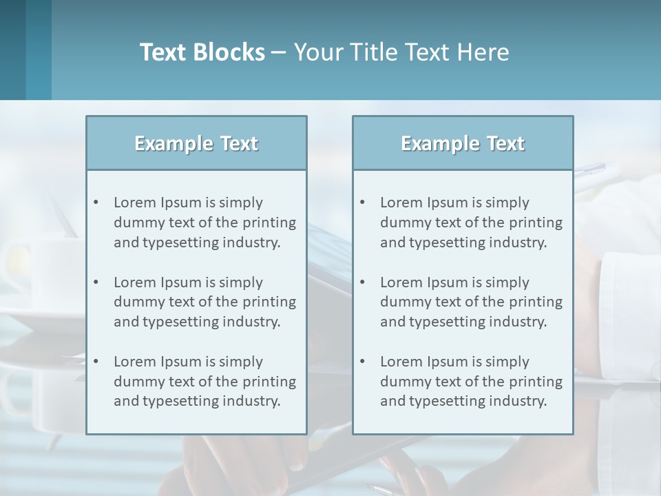 A Person Using A Laptop Computer On A Desk PowerPoint Template