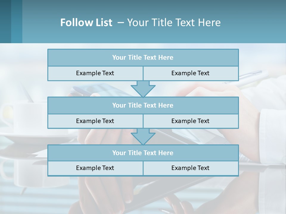 A Person Using A Laptop Computer On A Desk PowerPoint Template