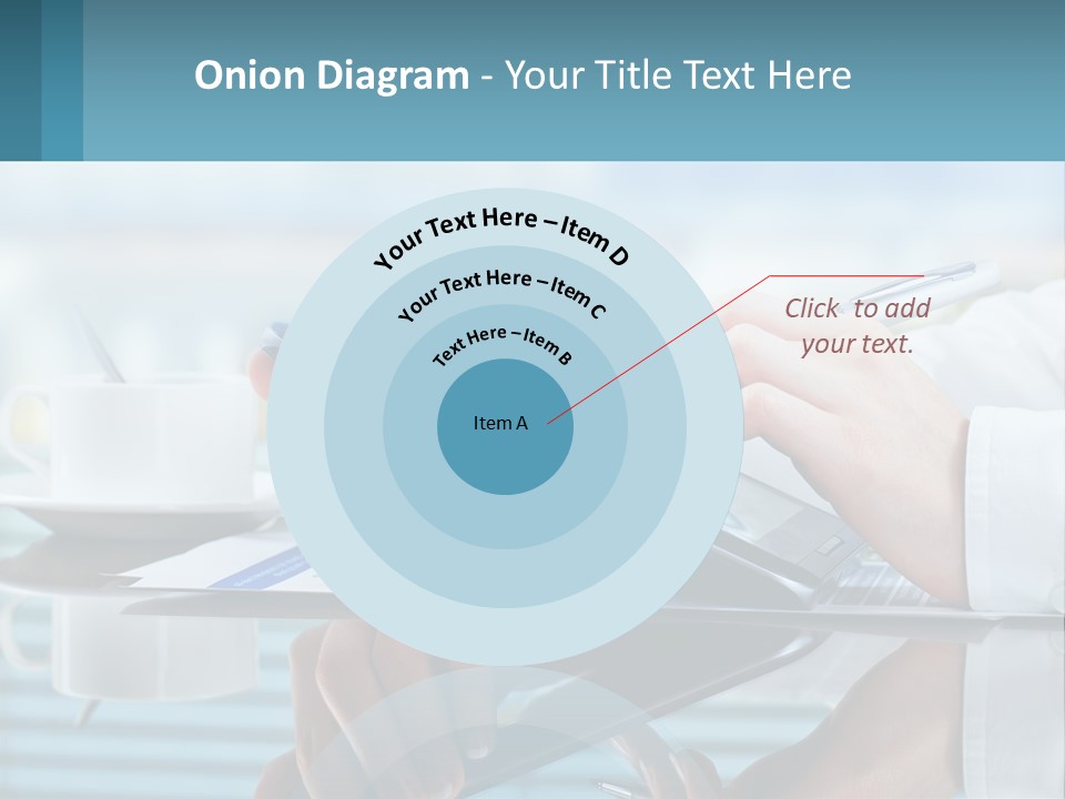 A Person Using A Laptop Computer On A Desk PowerPoint Template