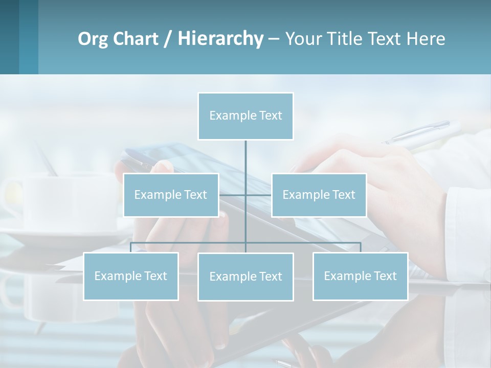 A Person Using A Laptop Computer On A Desk PowerPoint Template