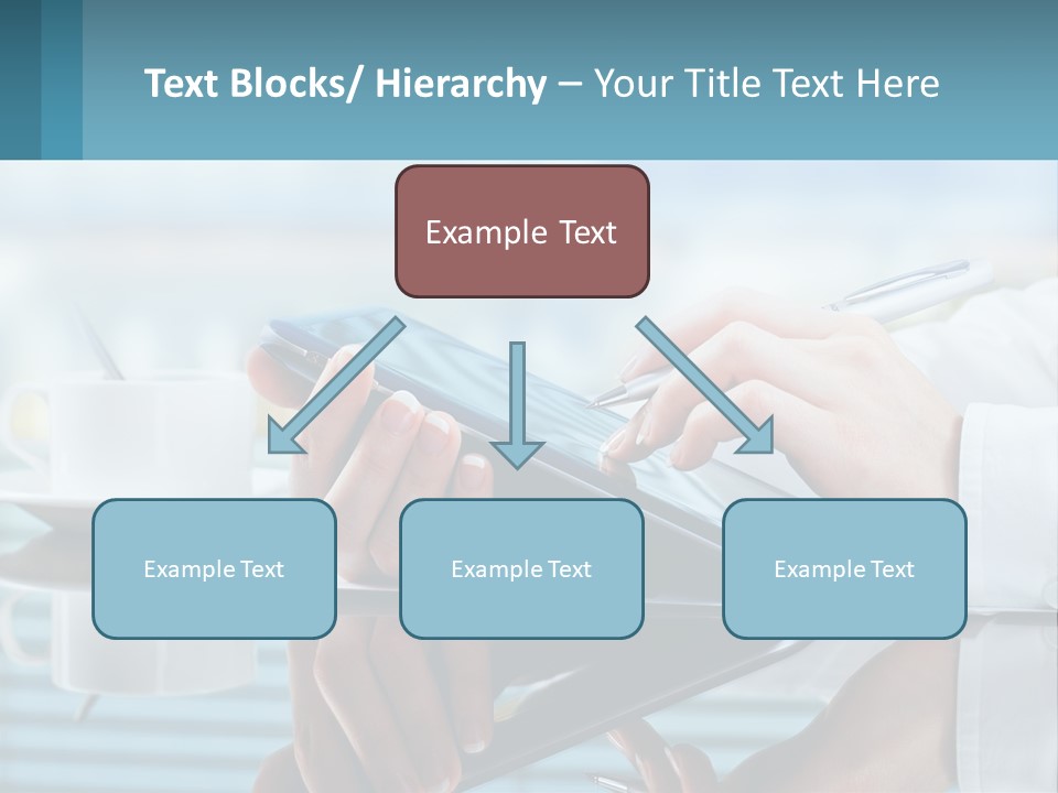 A Person Using A Laptop Computer On A Desk PowerPoint Template