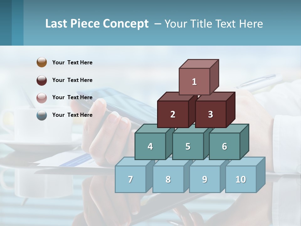 A Person Using A Laptop Computer On A Desk PowerPoint Template