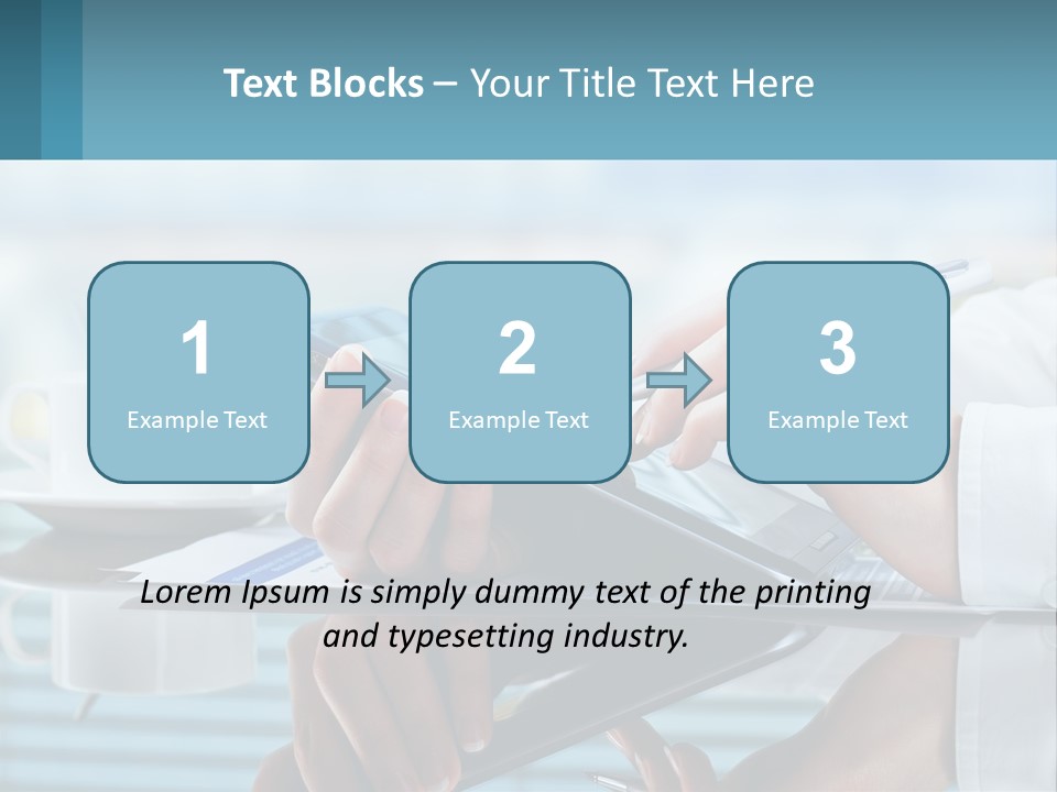 A Person Using A Laptop Computer On A Desk PowerPoint Template
