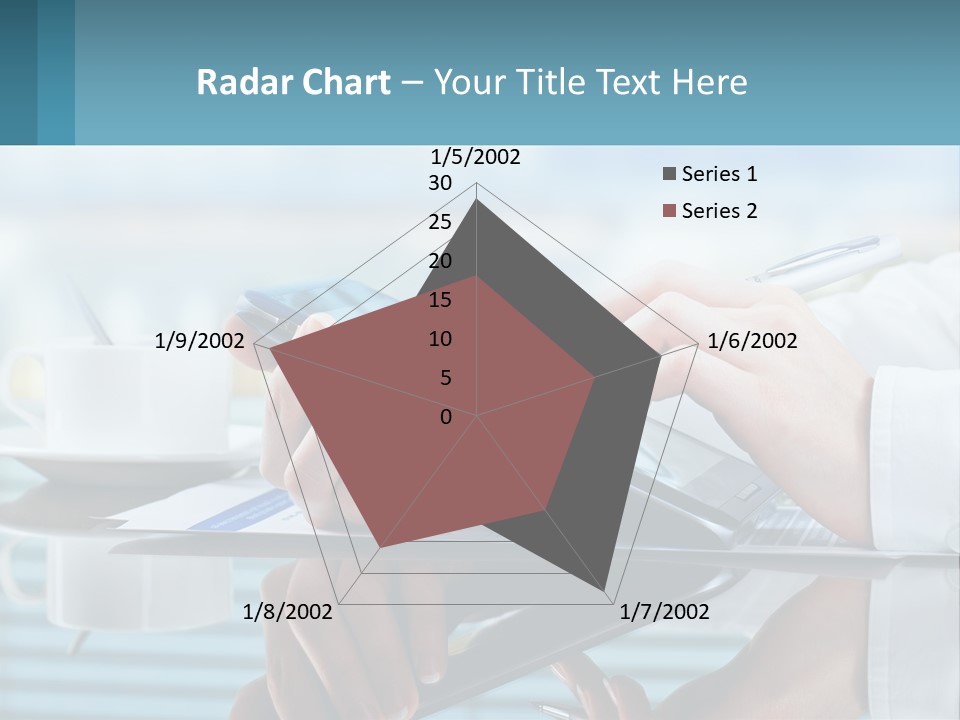 A Person Using A Laptop Computer On A Desk PowerPoint Template