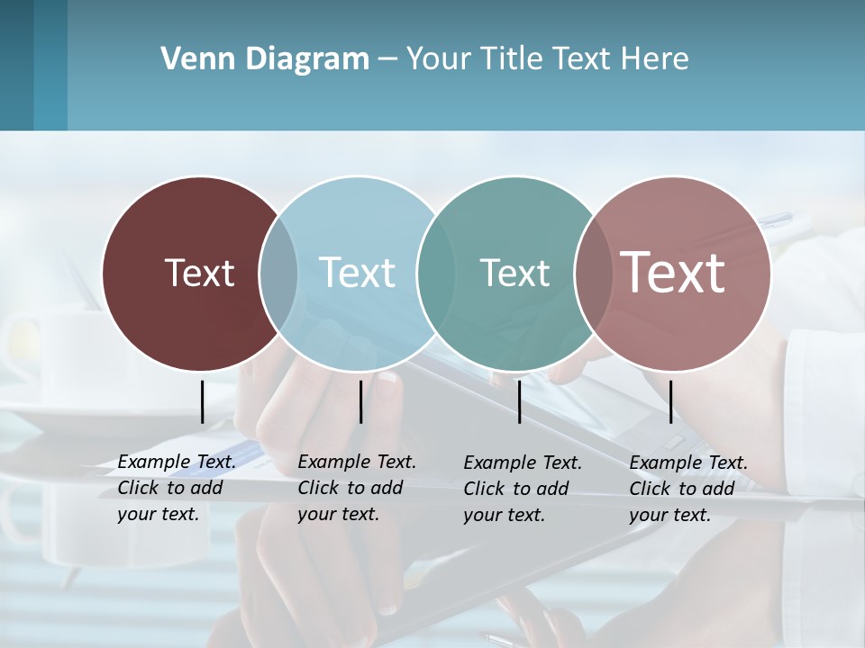 A Person Using A Laptop Computer On A Desk PowerPoint Template