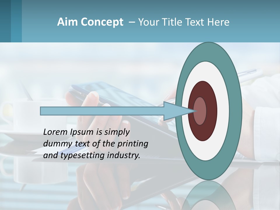 A Person Using A Laptop Computer On A Desk PowerPoint Template