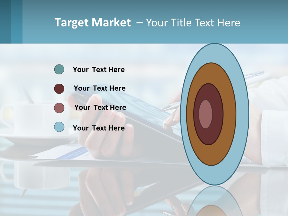 A Person Using A Laptop Computer On A Desk PowerPoint Template
