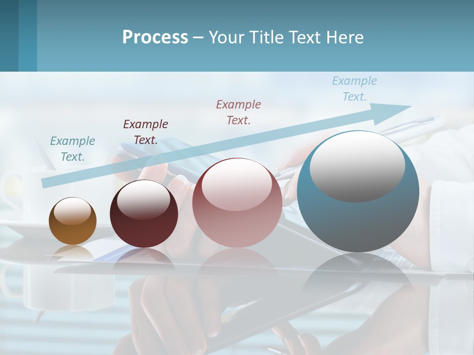 A Person Using A Laptop Computer On A Desk PowerPoint Template
