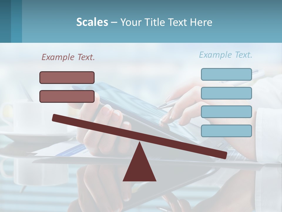 A Person Using A Laptop Computer On A Desk PowerPoint Template