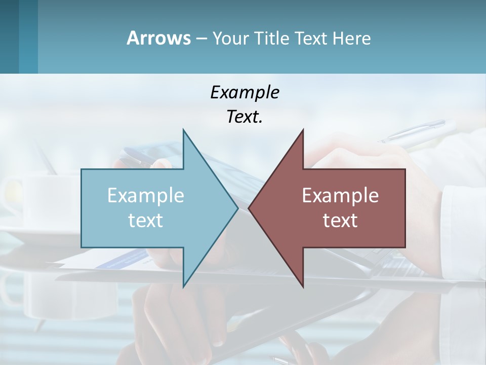 A Person Using A Laptop Computer On A Desk PowerPoint Template
