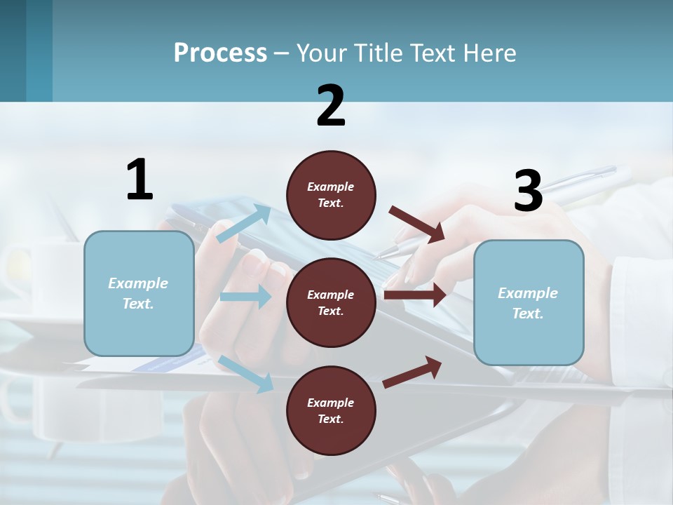 A Person Using A Laptop Computer On A Desk PowerPoint Template
