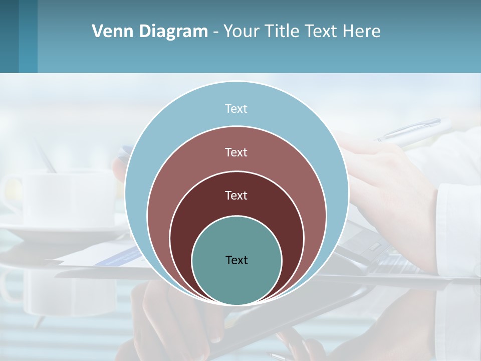 A Person Using A Laptop Computer On A Desk PowerPoint Template