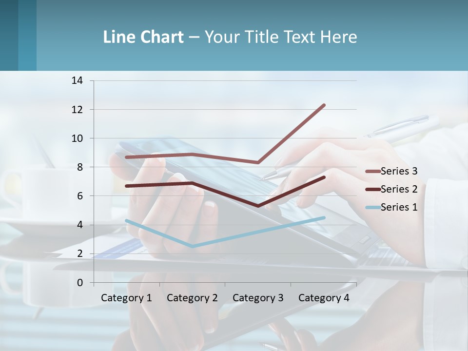 A Person Using A Laptop Computer On A Desk PowerPoint Template