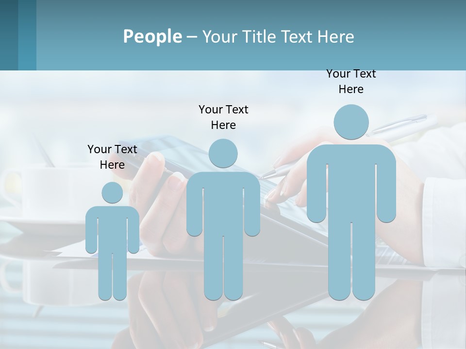 A Person Using A Laptop Computer On A Desk PowerPoint Template