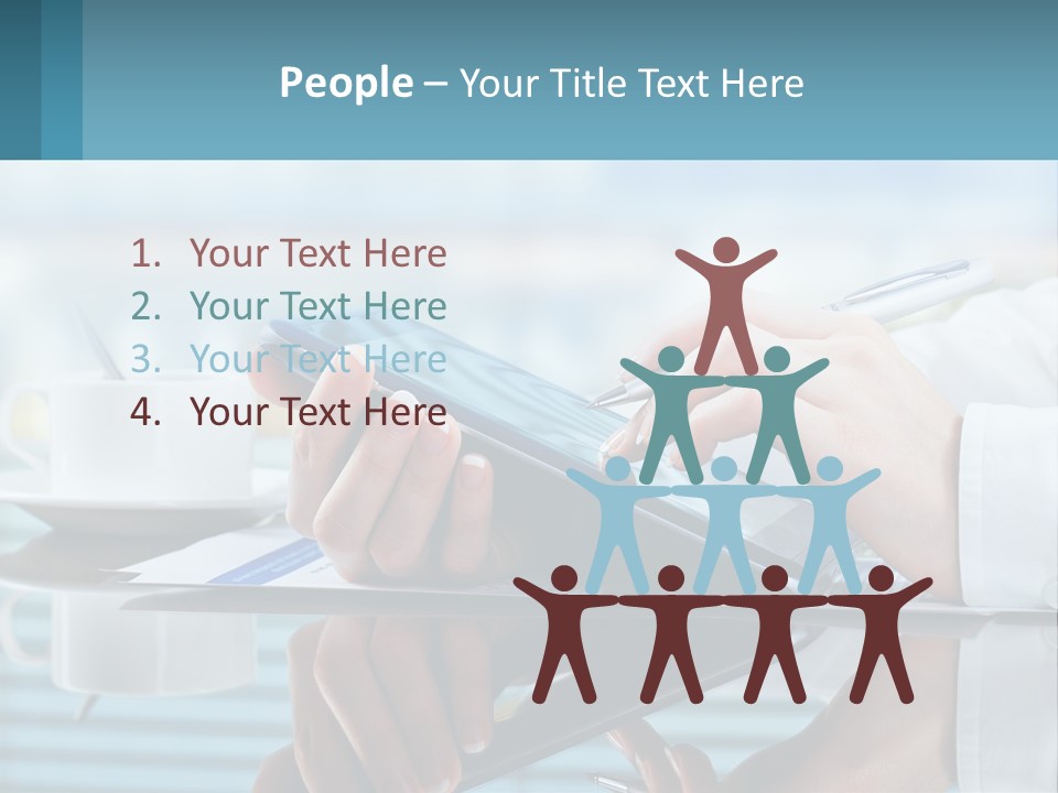 A Person Using A Laptop Computer On A Desk PowerPoint Template