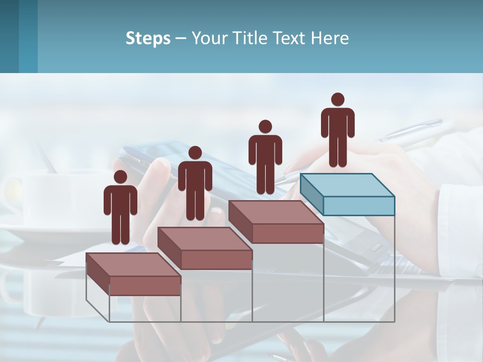 A Person Using A Laptop Computer On A Desk PowerPoint Template