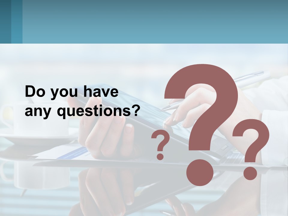 A Person Using A Laptop Computer On A Desk PowerPoint Template