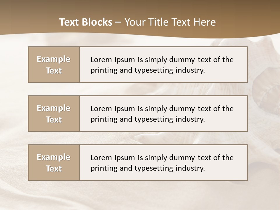 A Sea Shell On A Sandy Beach Powerpoint Template PowerPoint Template