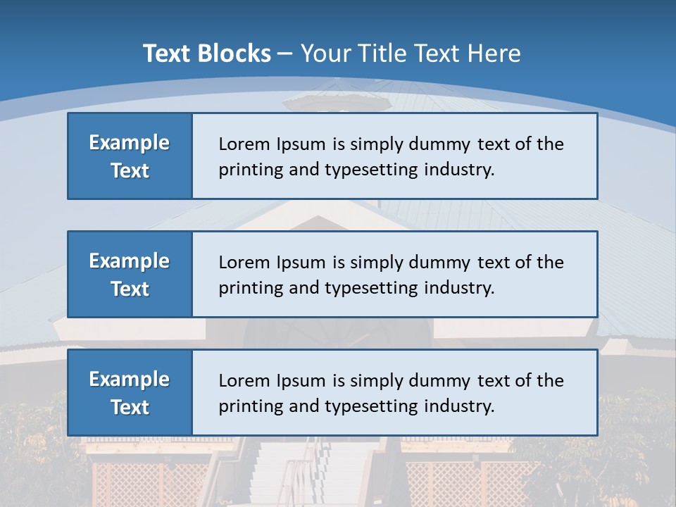 A Church With A Cross On Top Of It PowerPoint Template