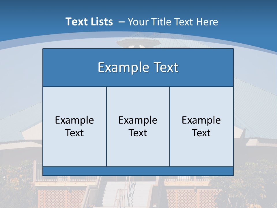 A Church With A Cross On Top Of It PowerPoint Template
