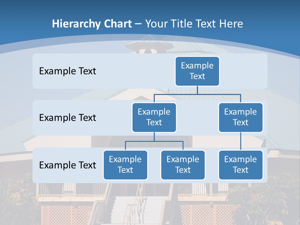 A Church With A Cross On Top Of It PowerPoint Template