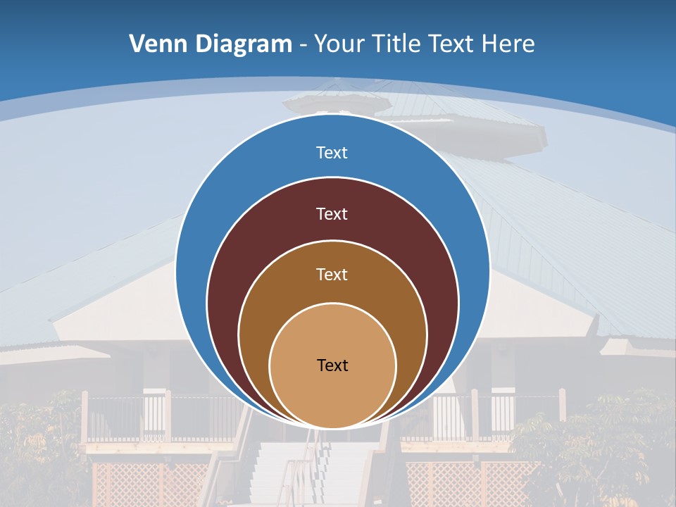A Church With A Cross On Top Of It PowerPoint Template