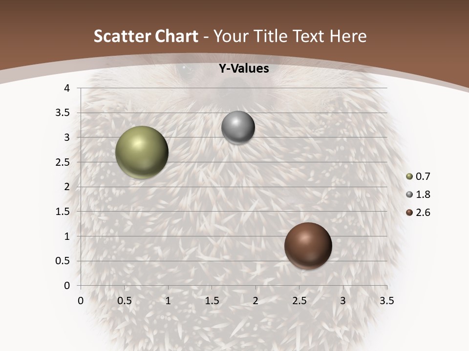 A Hedgehog Sitting On Top Of A White Plate PowerPoint Template