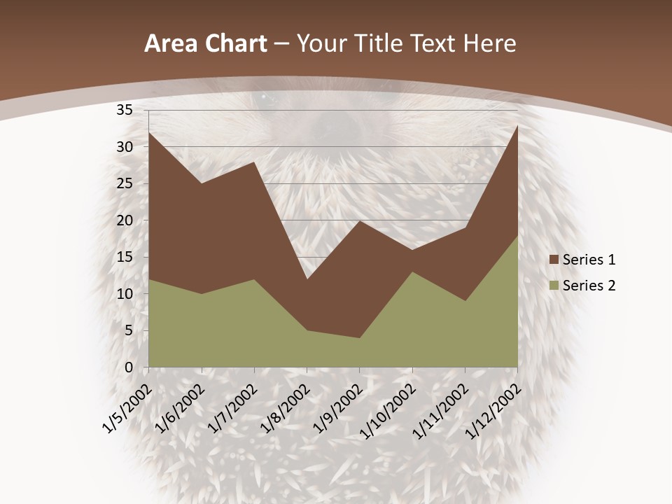 A Hedgehog Sitting On Top Of A White Plate PowerPoint Template