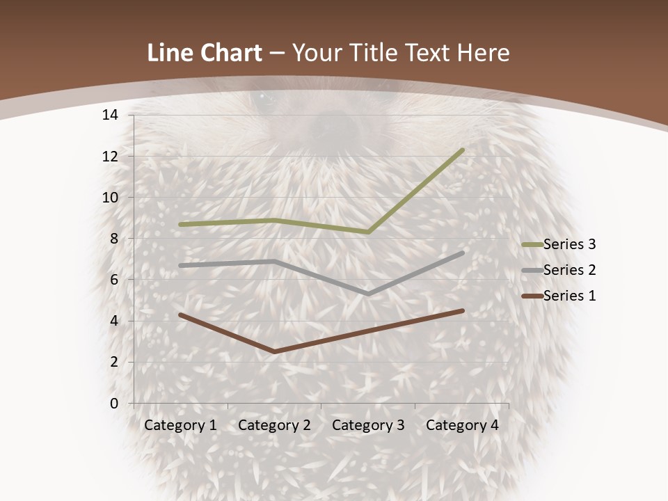 A Hedgehog Sitting On Top Of A White Plate PowerPoint Template