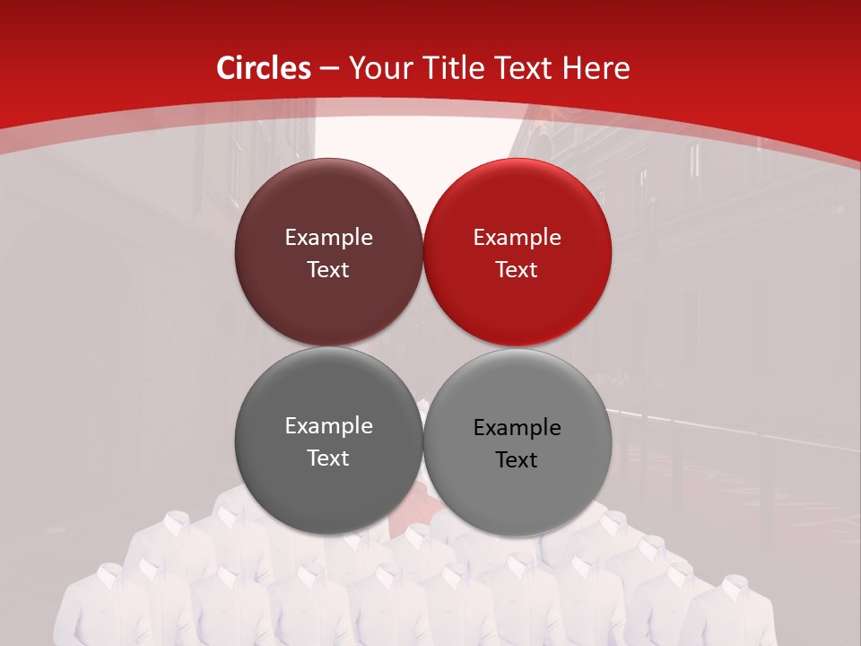 A Large Group Of Plastic Bags On A City Street PowerPoint Template