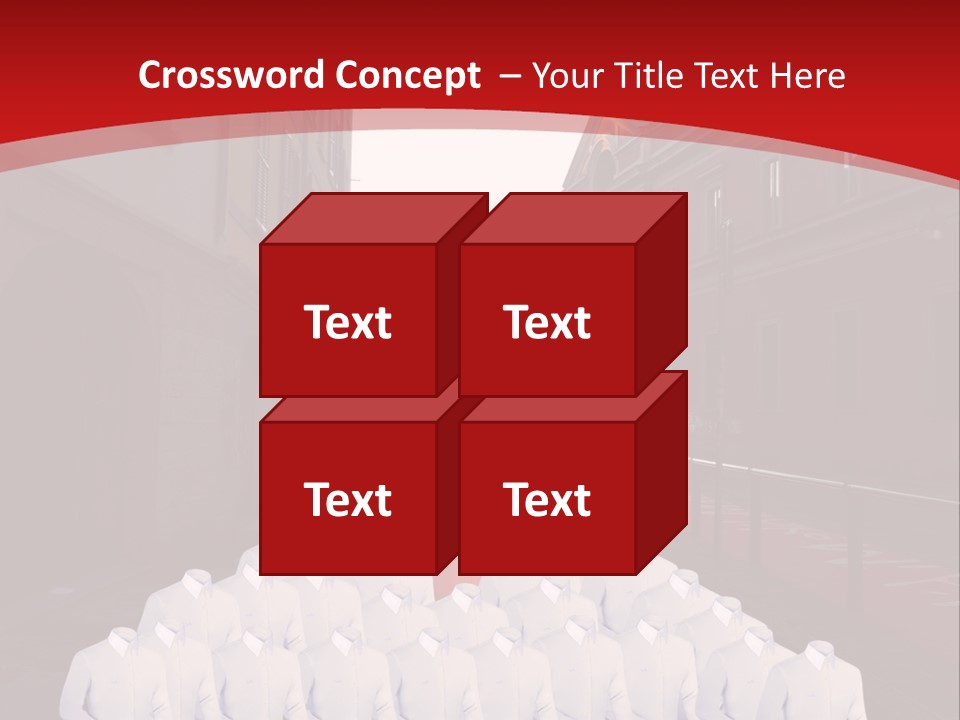 A Large Group Of Plastic Bags On A City Street PowerPoint Template