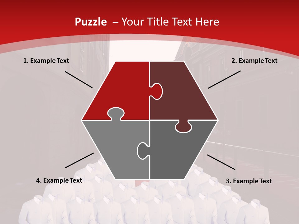 A Large Group Of Plastic Bags On A City Street PowerPoint Template