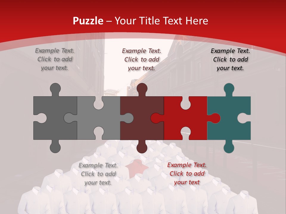 A Large Group Of Plastic Bags On A City Street PowerPoint Template