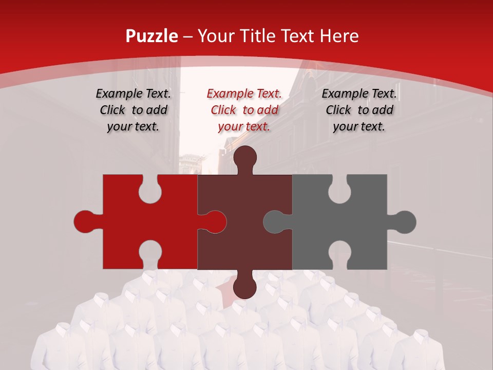 A Large Group Of Plastic Bags On A City Street PowerPoint Template